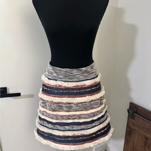 Moulinette Soeurs Blue Silver Bubble Mini Skirt